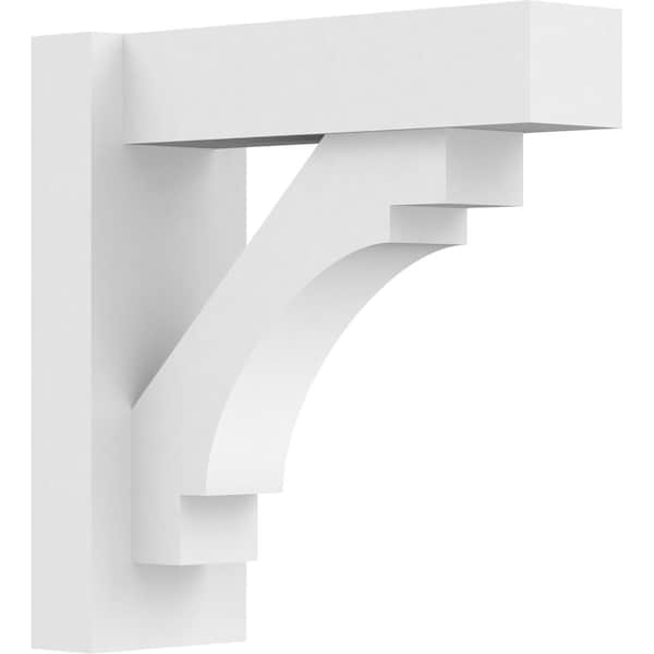 Ekena Millwork Merced Architectural Grade PVC Outlooker with Block Ends, 5"W X 14"D X 14"H OUTP05X14X14MRC05 - main